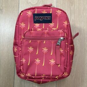 JanSport Big Break Lunch Bag Pink Palm Tree Tropical Insulated JS0A352L